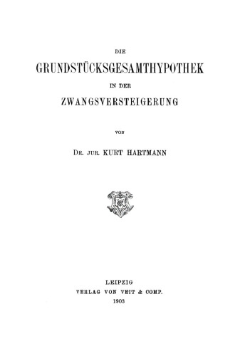 Der Grundstücksgesamthypothek in der Zwangsversteigerung