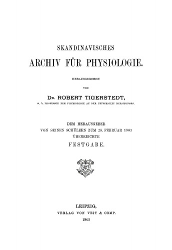 Skandinavisches Archiv für Physiologie