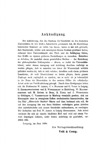 Das Königtum Günthers von Schwarzburg: Ein Beitrag zur Reichsgeschichte des XIV. Jahrhunderts