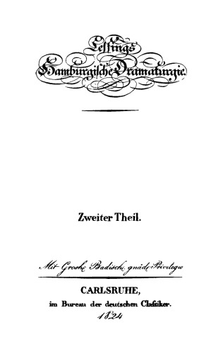 Hamburgische Dramaturgie: Teil 2