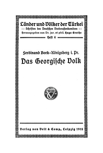 Das Georgische Volk