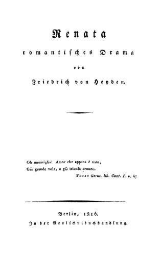 Renata: Romantisches Drama
