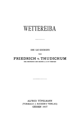 Wettereiba: Eine Gau-Geschichte