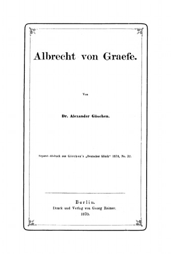 Albrecht von Graefe