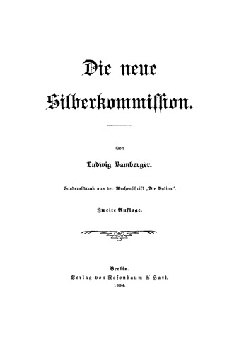 Die neue Silberkommission