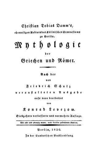 Mythologie der Griechen und Römer