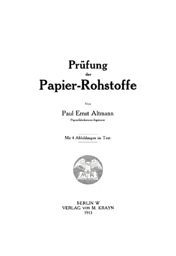 Prüfung Papier-Rohstoffe