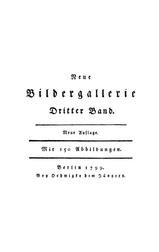 Neue Bildergallerie: Band 3