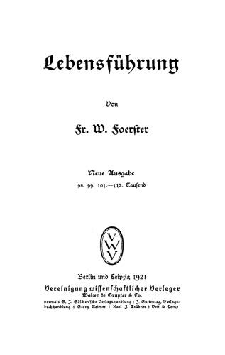 Lebensführung