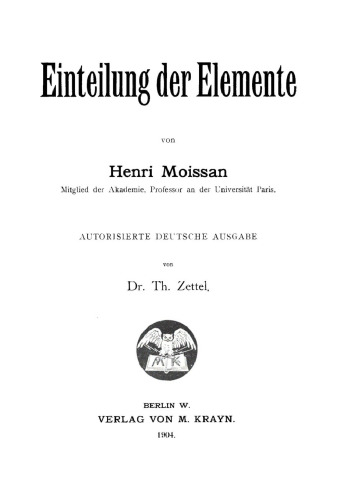 Einteilung der Elemente