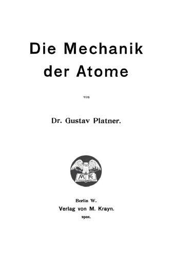 Die Mechanik der Atome