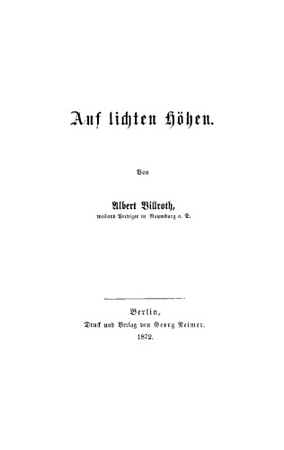 Auf lichten Höhen