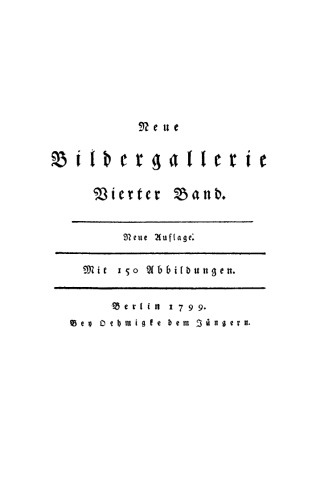 Neue Bildergallerie: Band 4