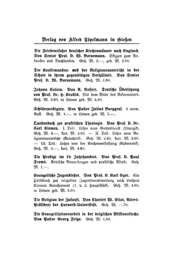 Unsere Großstadtgemeinden, ihre Not und deren Überwindung