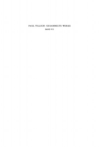 Gesammelte Werke. Band 7 Der Protestantismus als Kritik und Gestaltung: Schriften zur Theologie I