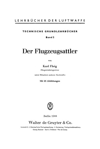 Der Flugzeugsattler
