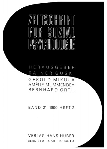 Zeitschrift für Sozialpsychologie: Band 21, Heft 2 1990