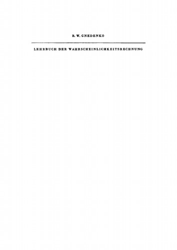 Lehrbuch der Wahrscheinlichkeitsrechnung