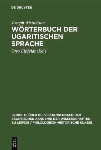 Wörterbuch der ugaritischen Sprache