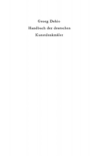 Dehio - Handbuch der deutschen Kunstdenkmäler: Der Bezirk Magdeburg