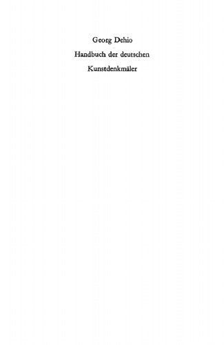 Dehio - Handbuch der deutschen Kunstdenkmäler: Die Bezirke Neubrandenburg, Rostock, Schwerin