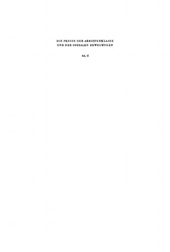 Die Presse der Arbeiterklasse und der Sozialen Bewegungen: Band 6 F - K