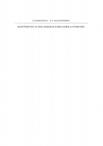 Einführung in die Theorie endlicher Automaten