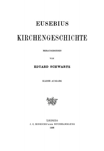 Eusebius Kirchengeschichte