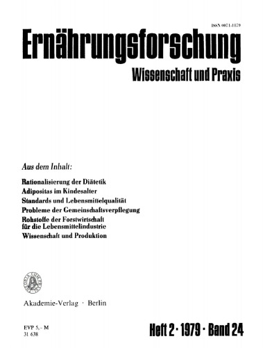 Ernährungsforschung: Band 24, Heft 2