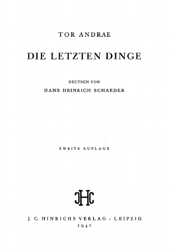 Die Letzten Dinge