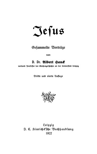 Jesus: Gesammelte Vorträge