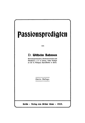 Passionspredigten