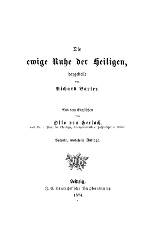 Die ewige Ruhe der Heiligen