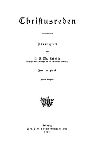 Christusreden: Band 2 Predigten