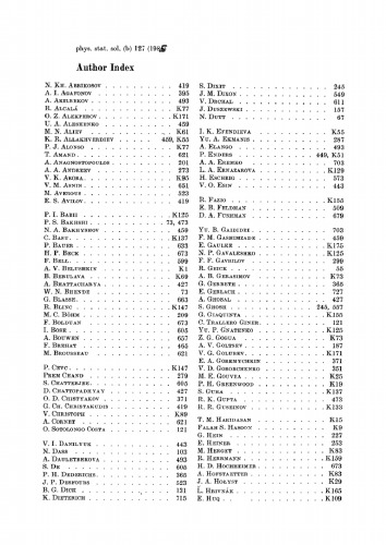 Physica status solidi / B.: Volume 127, Number 1 January 1
