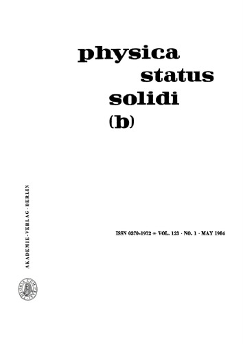 Physica status solidi / B.: Volume 123, Number 1 May 1