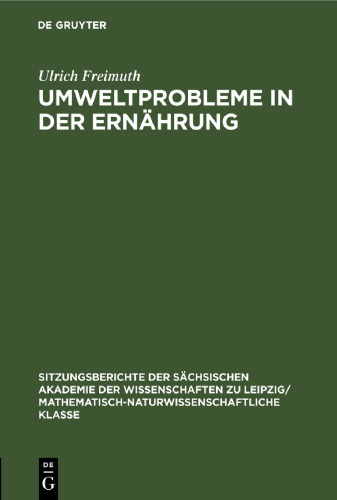Umweltprobleme in der Ernährung