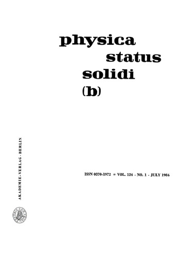 Physica status solidi / B.: Volume 124, Number 1 July 1