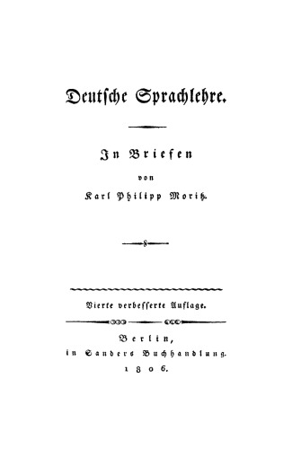 Deutsche Sprachlehre: In Brieffen