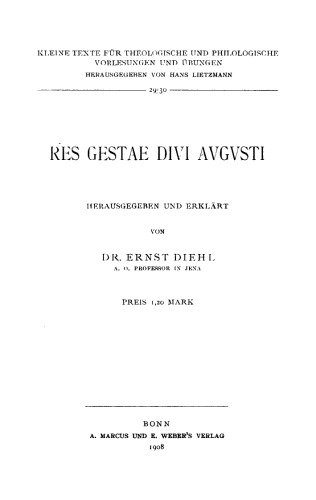 Res Gestae Divi Augusti