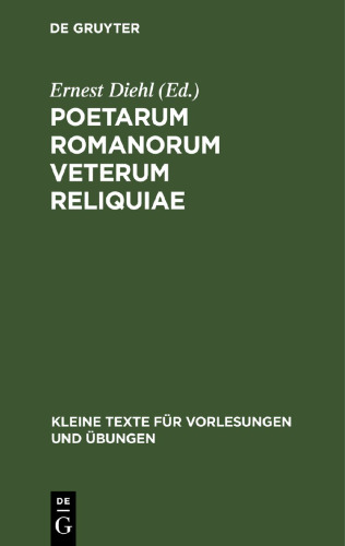 Poetarum Romanorum veterum reliquiae