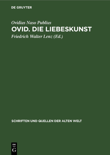 Ovid. Die Liebeskunst