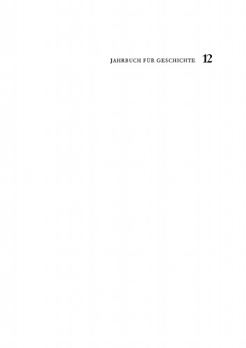 Jahrbuch für Geschichte: Band 12