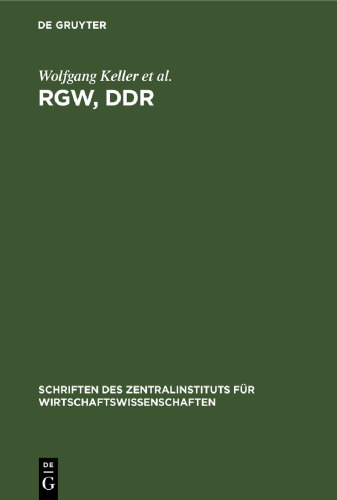 RGW, DDR: 25 Jahre Zusammenarbeit