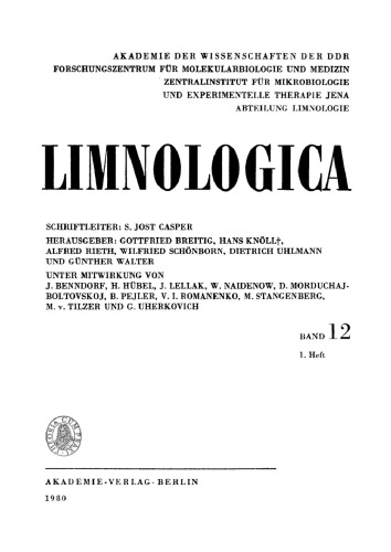 Limnologica: Band 12, Heft 1 Juni