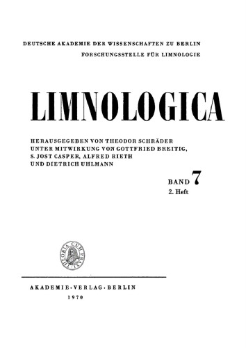 Limnologica: Band 7, Heft 2 Oktober