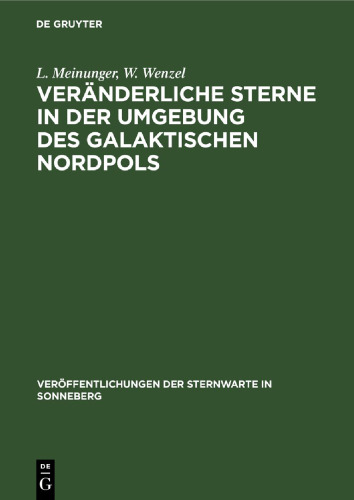 Veränderliche Sterne in der Umgebung des galaktischen Nordpols