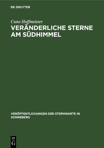 Veränderliche Sterne am Südhimmel