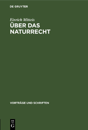 Über das Naturrecht