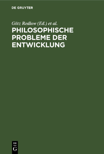 Philosophische Probleme der Entwicklung